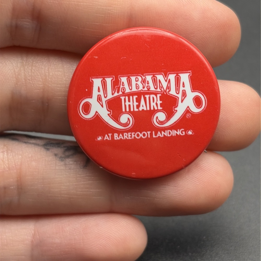 Alabama Theatre At Barefoot Landing Myrtle Beach Button Lapel‎ Hat Pin